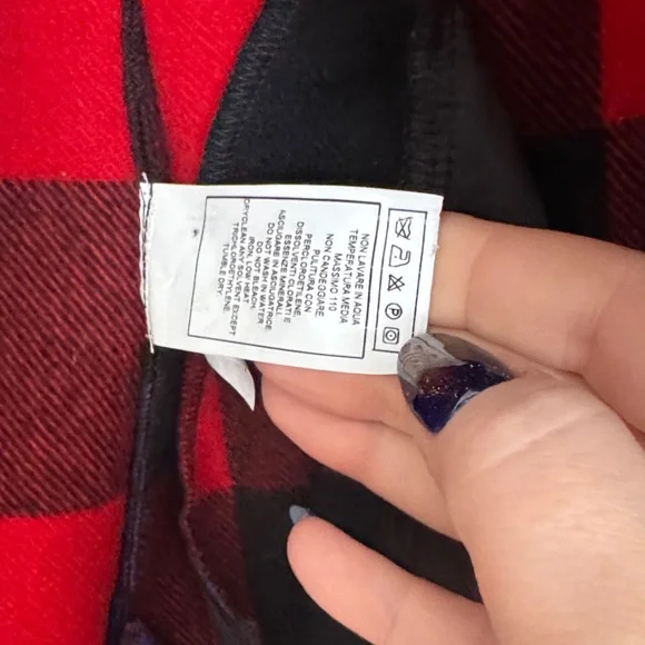 Moschino Couture ! Milano Red and Black Plaid Jacket W/Purple Floral Design XL - Picture 10 of 16